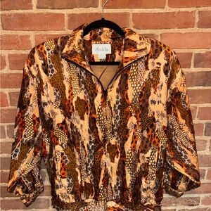 Perlita Animal Print Jacket
